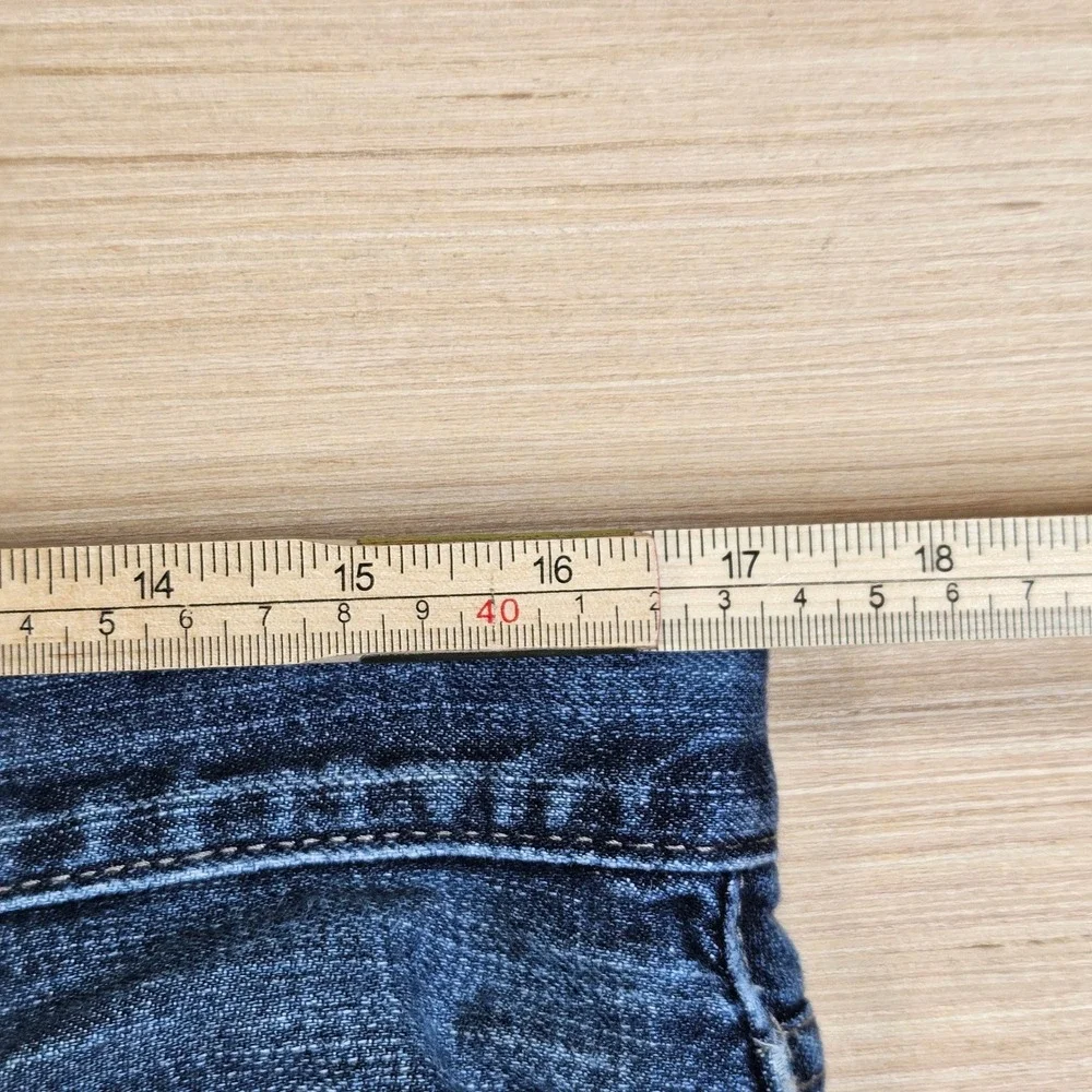 Y2K Levi's 514 Slim Straight Jeans Mens 34x34 Blue Denim Cotton Casual Classic